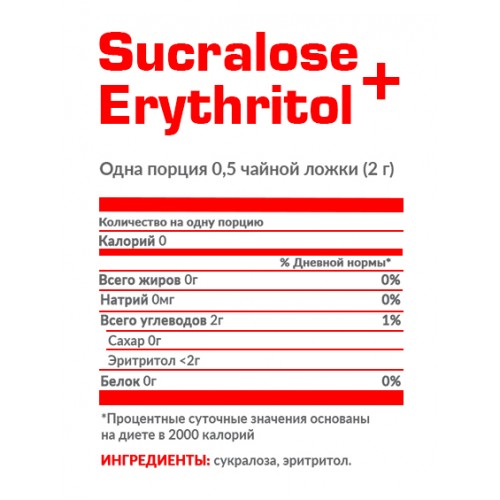 Sucralose & Erythritol 300 г.