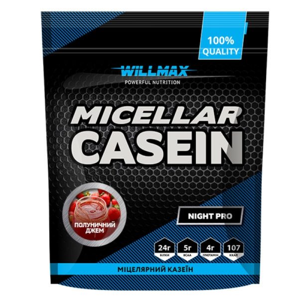 Micellar Casein 80% Полуничний джем 900г